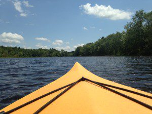 kayak on the lake