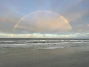Rainbow on the ocean