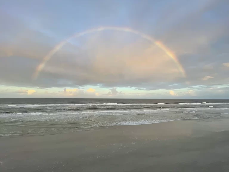 Rainbow on the ocean